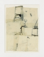 1993, Collage, Transparentpapier, Kreide, 21 x 29,5 cm 