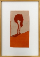 19,5 x 37 cm,Collage,Ölkreide auf Papier,1993, signiert
