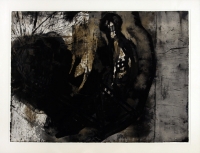 1990, Tusche, Lavage, Asphalt auf Papier, 78 x 106 cm 
