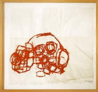 155 x 135 cm, Collage,Öl auf Papier, 1997