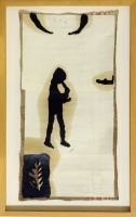 1993, 8 Arbeiten, Öl, Graphit auf Leinwand u. Papier Ca.20 x 50 cm 